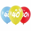 Balloons with Number 40 Print 3 pcs